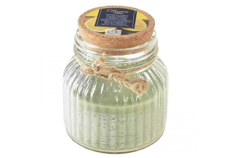 Viana Duftkerze Duftkerze im Glas mit Citronella für Balkon und Garten von Viana