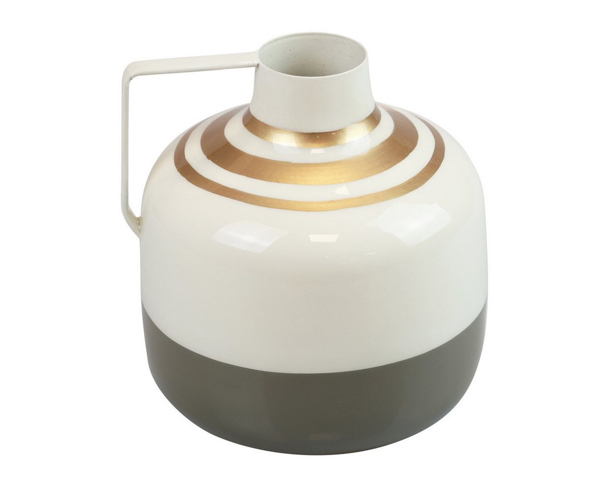 Viana Gießkanne Charmante Metall Deko-Vase mit Henkel Vintage-Stil Creme/Grau/Gold Viana Gießkanne Charmante Metall Deko-Vase mit Henkel Vintage-Stil Creme/Grau/Gold von Viana