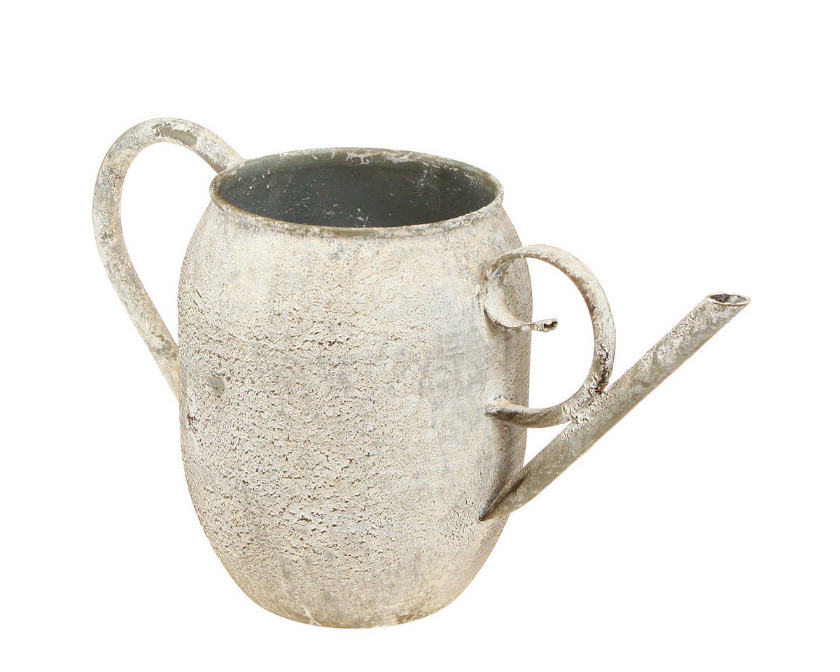 Viana Gießkanne Pflanztopf Gießkanne Vintage Metall Deko Antik Garten 32x10,5x18cm von Viana