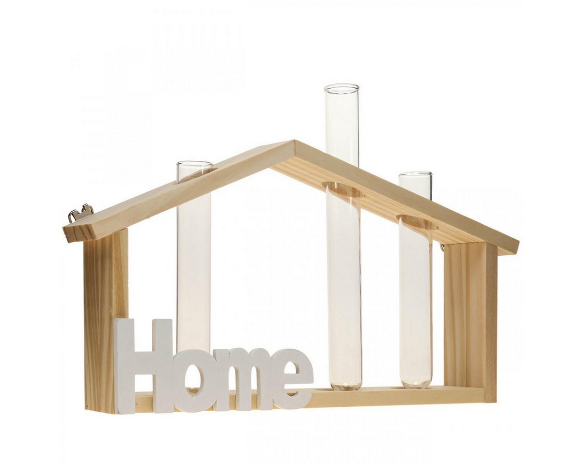Viana Hängedekoration Wanddeko Holz Deko Home Reagenzglas Vase Blumenhalter 27,5x4,5x14,5cm Viana Hängedekoration Wanddeko Holz Deko Home Reagenzglas Vase Blumenhalter 27,5x4,5x14,5cm von Viana