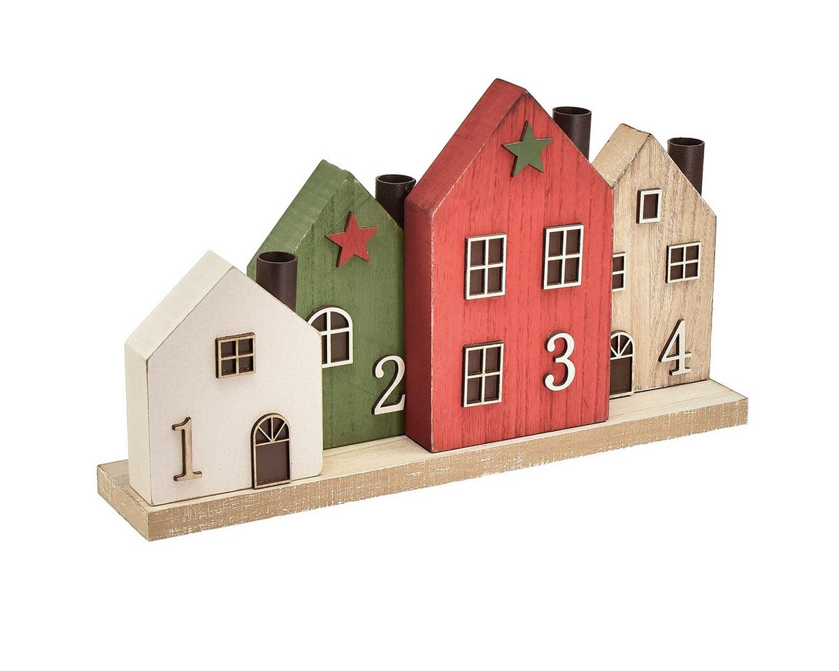 Viana Kerzenhalter Adventskranz Kerzenhalter Holzhäuser Weihnachtsdeko Rot Grün Viana Kerzenhalter Adventskranz Kerzenhalter Holzhäuser Weihnachtsdeko Rot Grün von Viana