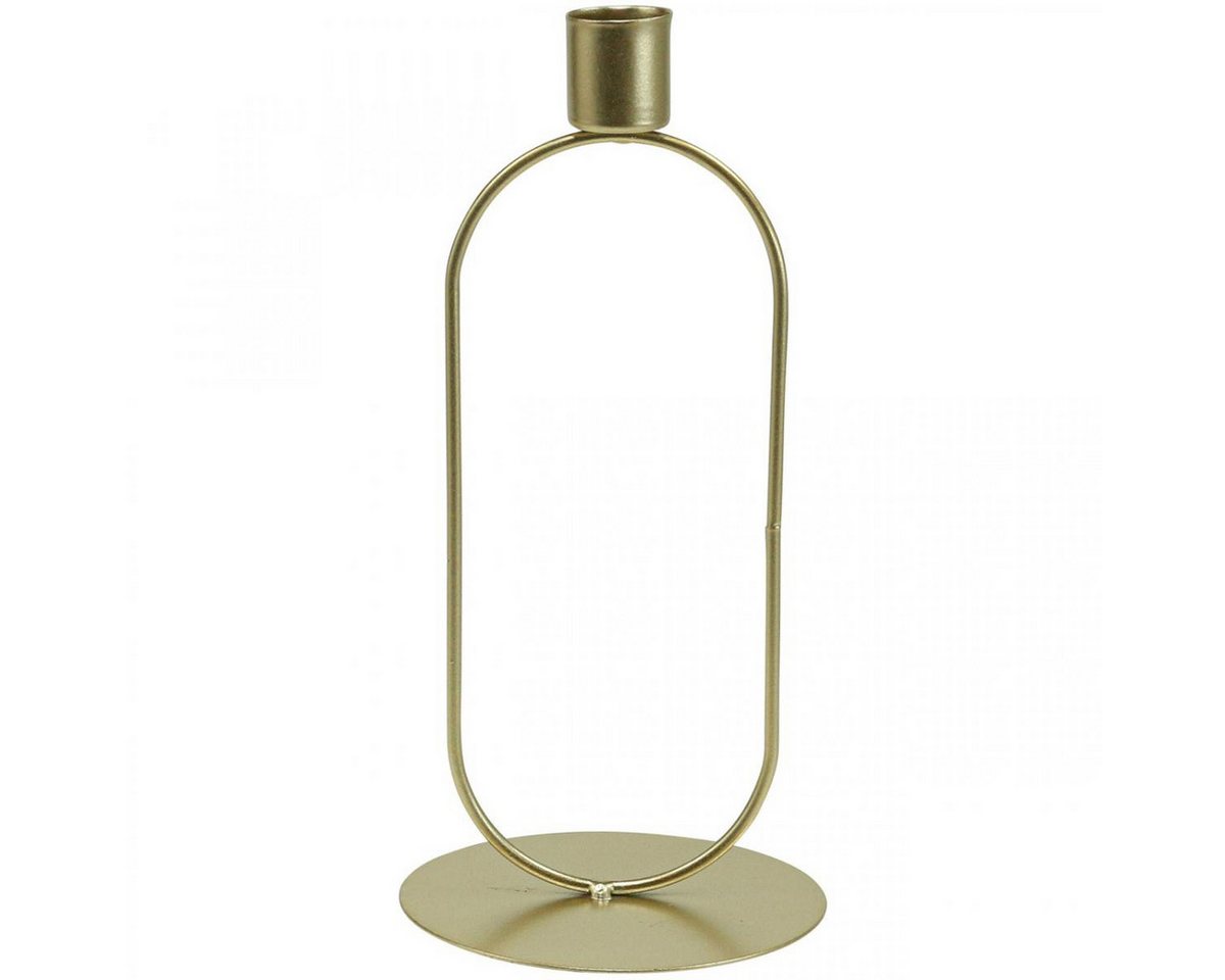 Viana Kerzenhalter Eleganter Stabkerzenhalter aus Metall in ovaler Designform Viana Kerzenhalter Eleganter Stabkerzenhalter aus Metall in ovaler Designform von Viana