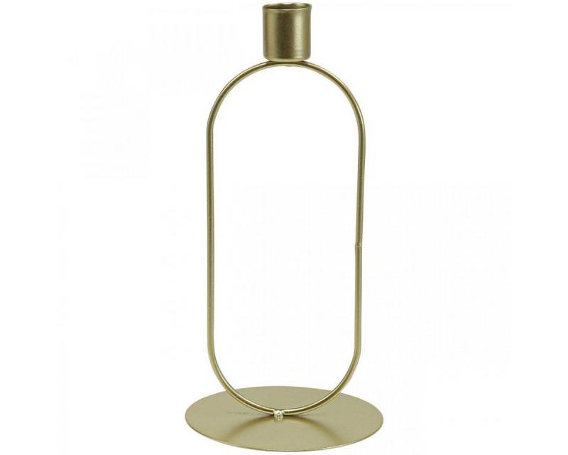 Viana Kerzenhalter Eleganter Stabkerzenhalter aus Metall in ovaler Designform Viana Kerzenhalter Eleganter Stabkerzenhalter aus Metall in ovaler Designform von Viana