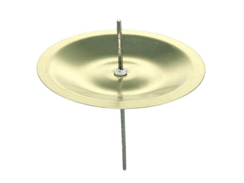 Viana Kerzenhalter Kerzenhalter Gold mit Dorn für Adventskranz Ø5cm 36St von Viana