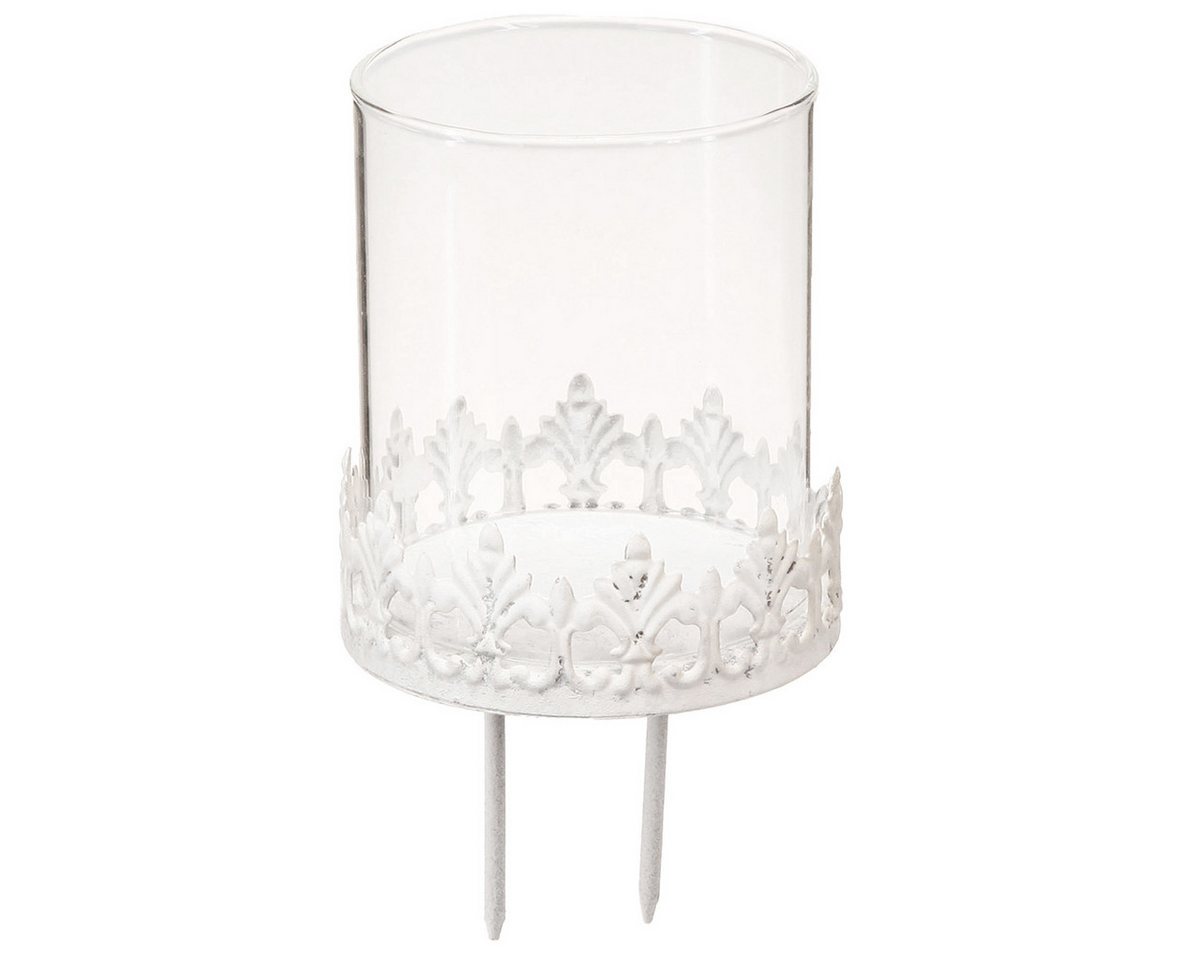 Viana Kerzenhalter Kerzenhalter mit Dorn Weiß Metall 8cm Vintage Teelicht Dekoration 4er Viana Kerzenhalter Kerzenhalter mit Dorn Weiß Metall 8cm Vintage Teelicht Dekoration 4er von Viana