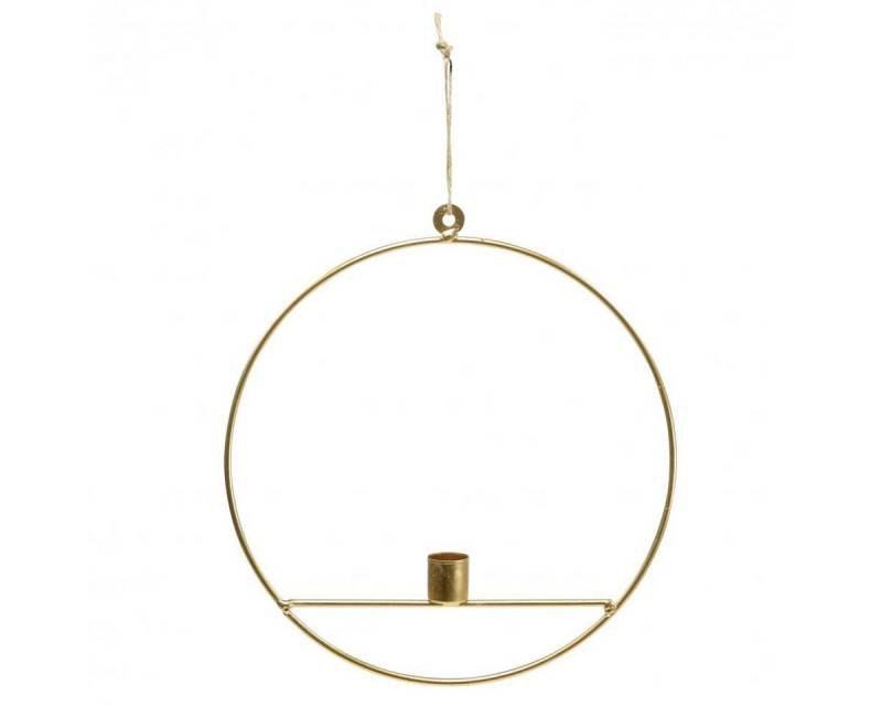 Viana Kerzenhalter Kerzenhalter zum Hängen Metall Gold Dekoring Ø25cm 3er Set von Viana