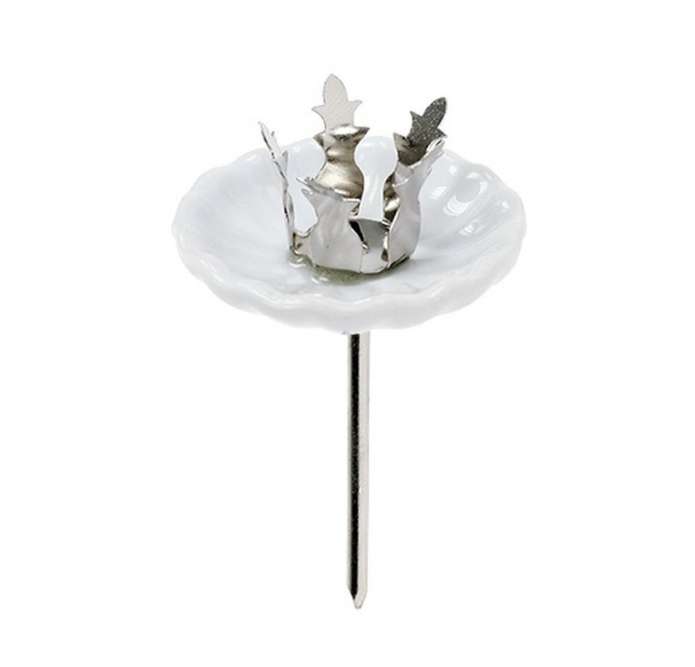 Viana Kerzenhalter Kronen-Kerzenhalter für festliche Tisch- und Adventsdeko von Viana