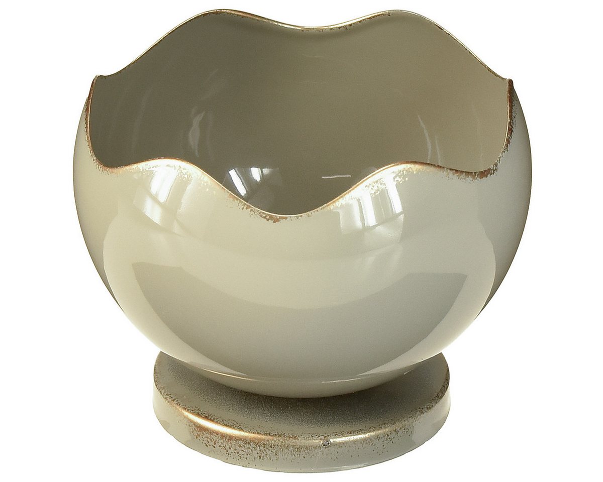 Viana Kerzenhalter Metall Stabkerzenhalter Grau-Gold Jugendstil H9,5cm Viana Kerzenhalter Metall Stabkerzenhalter Grau-Gold Jugendstil H9,5cm von Viana
