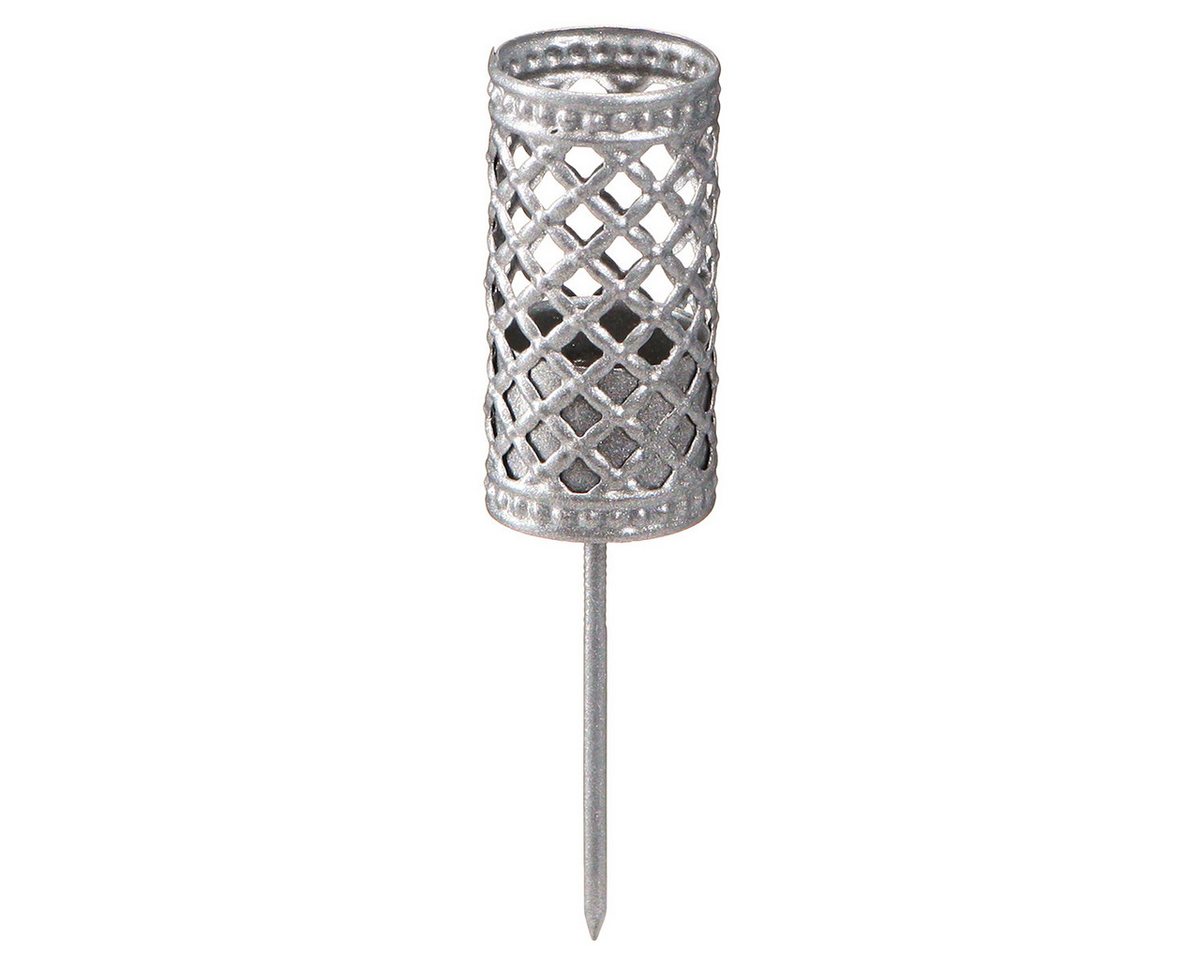 Viana Kerzenhalter Stabkerzenhalter Stecker Silbergrau Ø24mm H10cm 4er Set Tischdeko Viana Kerzenhalter Stabkerzenhalter Stecker Silbergrau Ø24mm H10cm 4er Set Tischdeko von Viana