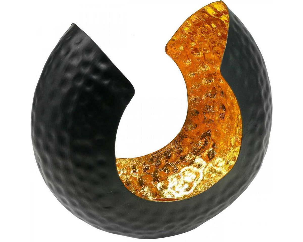 Viana Kerzenhalter Teelichthalter Eleganz Schwarz Gold - Moderne Tischdeko Metall - Viana Kerzenhalter Teelichthalter Eleganz Schwarz Gold - Moderne Tischdeko Metall - von Viana