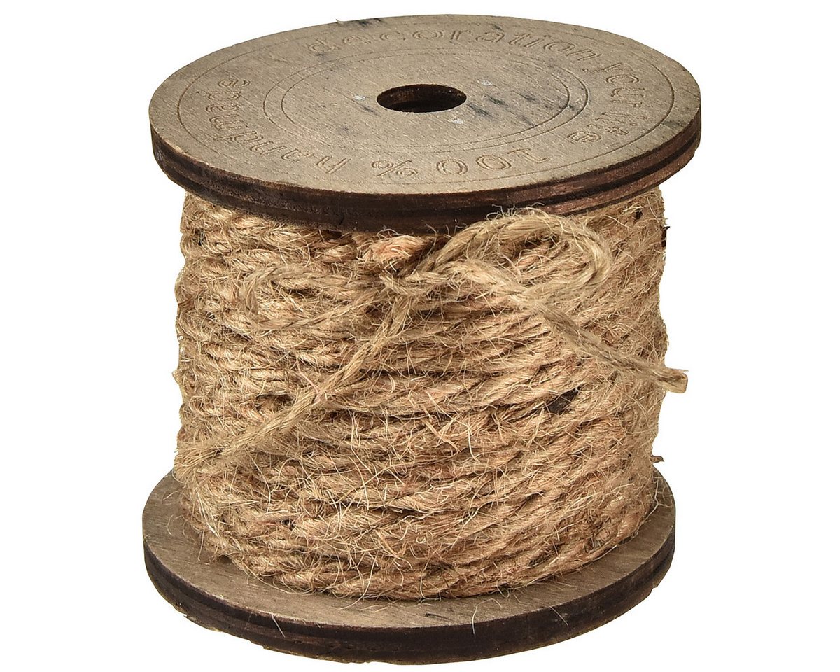 Viana Kordel Jutekordel 5mm Natur Holzspule 7m Dekokordel 2er Set Viana Kordel Jutekordel 5mm Natur Holzspule 7m Dekokordel 2er Set von Viana