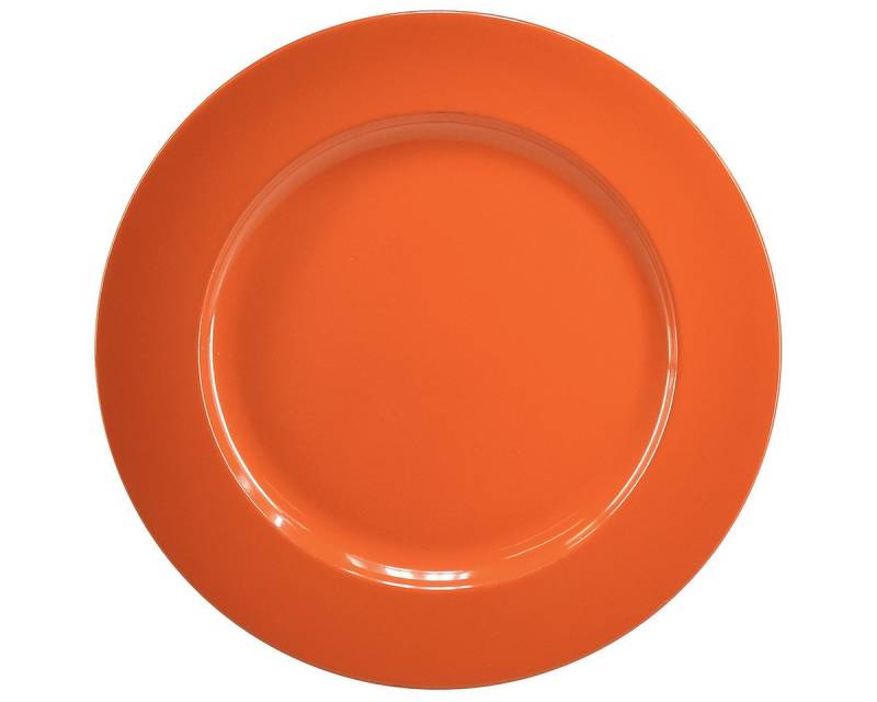 Viana Streudeko Plastikteller Orange 28 cm – Deko Party Teller Set 4 St – Ideal für von Viana