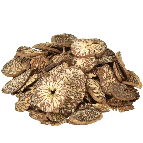 Viana Holzscheiben Deko Baumfrüchte Natur DIY FSC 1-3,5cm 300g von Viana