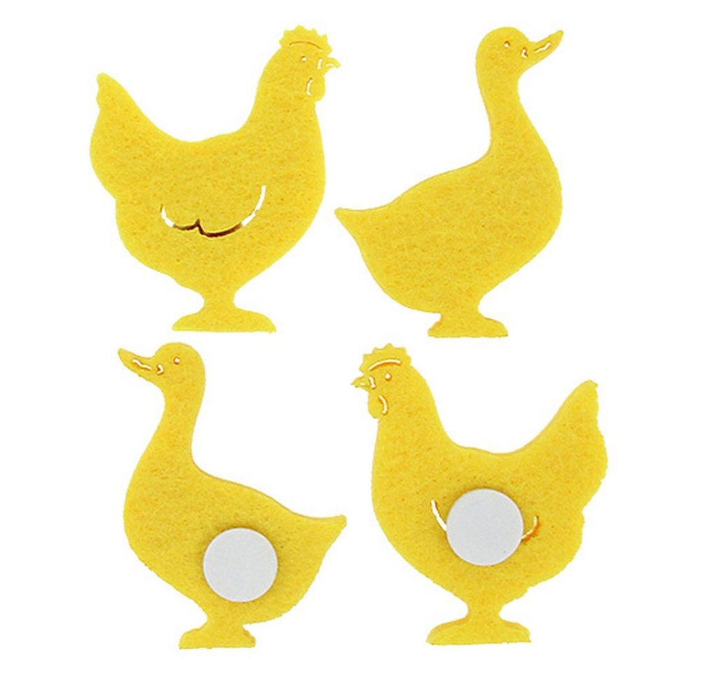 Viana Osterhase Filz Ente Huhn selbstklebend Gelb 96 Stück für Osterdeko Bastelbedarf Viana Osterhase Filz Ente Huhn selbstklebend Gelb 96 Stück für Osterdeko Bastelbedarf von Viana
