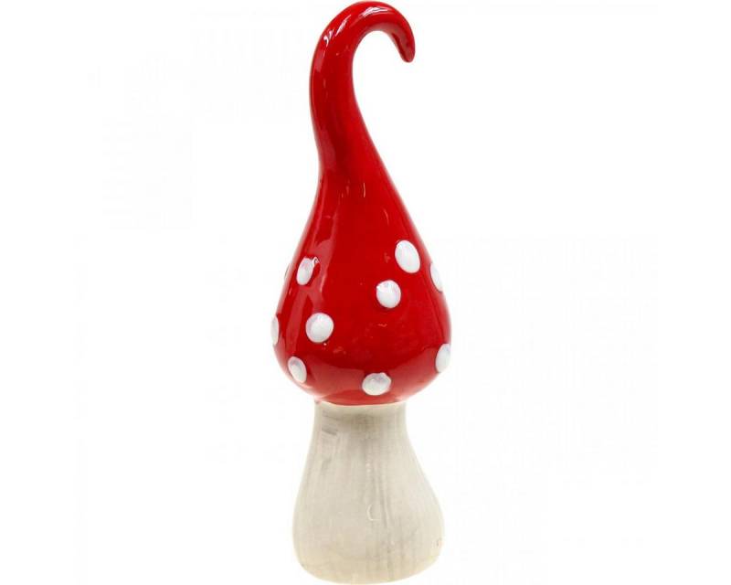 Viana Streudeko Deko Fliegenpilz Keramik Rot Weiß Ø6,5cm H21cm - Herbstdeko Viana Streudeko Deko Fliegenpilz Keramik Rot Weiß Ø6,5cm H21cm - Herbstdeko von Viana