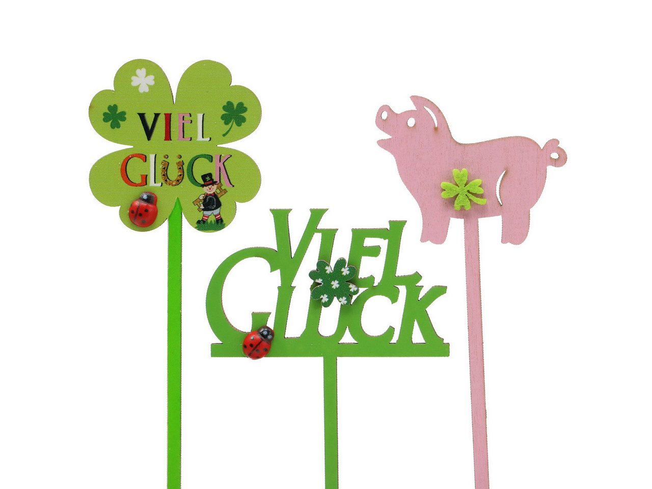 Viana Streudeko Dekorativer Silvesterstecker Glücksbringer für Tisch- und von Viana