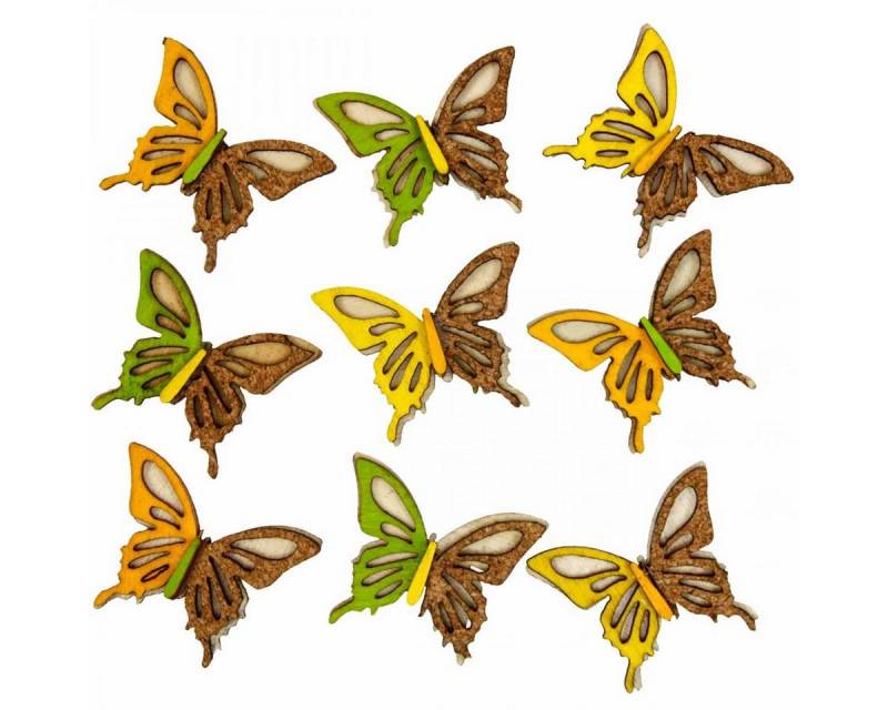 Viana Streudeko Holz-Schmetterlinge als kreative Tisch- und Basteldeko von Viana