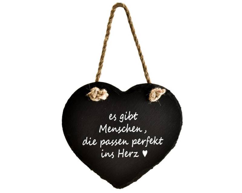Viana Streudeko Romantisches Schieferherz mit Spruch zum Aufhängen für besondere von Viana