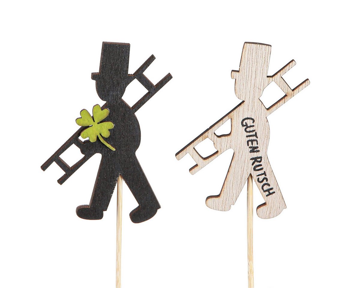 Viana Streudeko Schornsteinfeger Glücksbringer Silvesterdeko für Tisch und Pflanzen von Viana