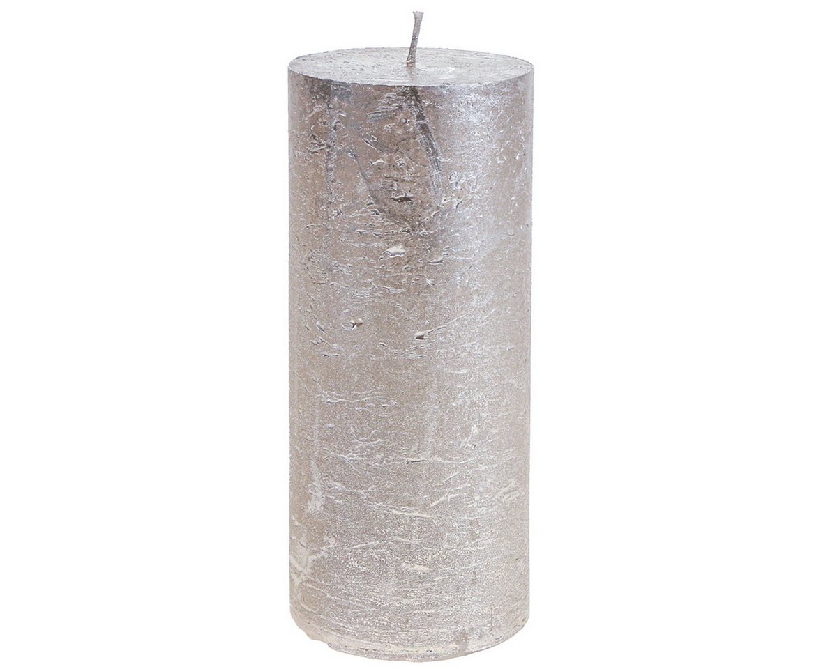 Viana Stumpenkerze Stumpenkerzen Set Platin Glänzend mit Muster 20cm 85mm, Lange Viana Stumpenkerze Stumpenkerzen Set Platin Glänzend mit Muster 20cm 85mm, Lange von Viana