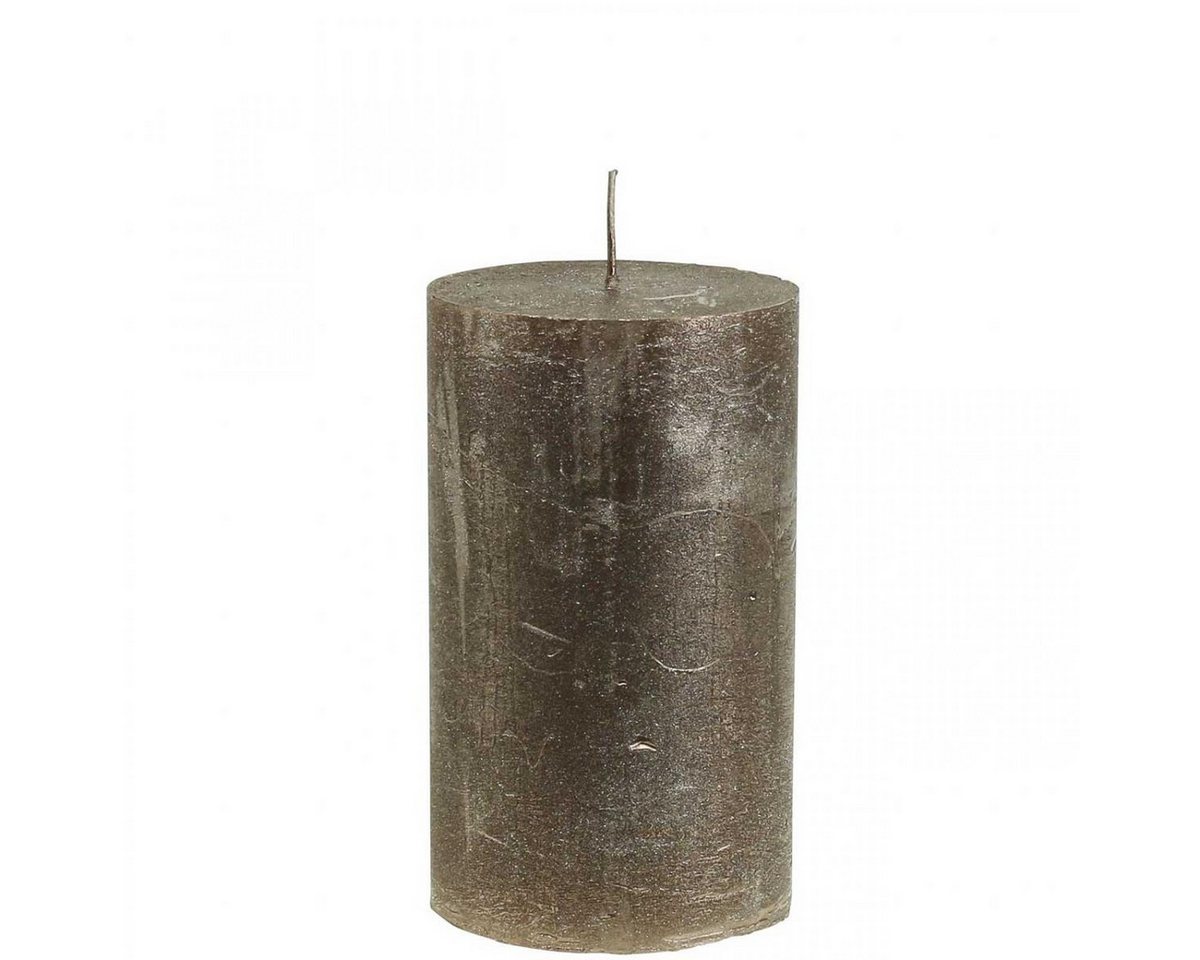 Viana Stumpenkerze Stumpenkerzen 4er Set Durchgefärbt Metallic Kupfer-Braun 70x120mm - Viana Stumpenkerze Stumpenkerzen 4er Set Durchgefärbt Metallic Kupfer-Braun 70x120mm - von Viana