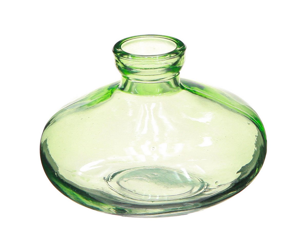 Viana Tischvase Glasvase Grün Bauchig Ø9cm H6cm 6er Set Dekovase Tischdeko Viana Tischvase Glasvase Grün Bauchig Ø9cm H6cm 6er Set Dekovase Tischdeko von Viana
