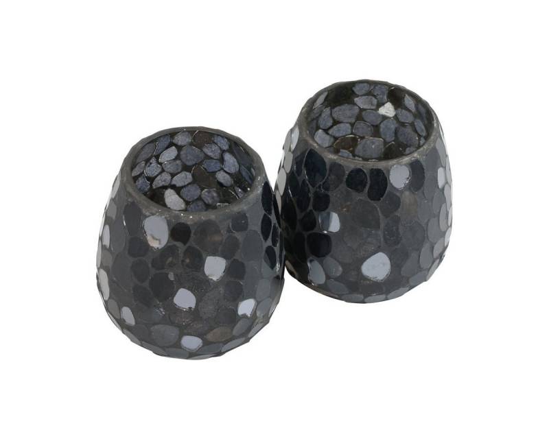 Viana Tischvase Windlicht Weihnachten Kerzenhalter Glas Schwarz Dekoration Ø10cm 2St Viana Tischvase Windlicht Weihnachten Kerzenhalter Glas Schwarz Dekoration Ø10cm 2St von Viana