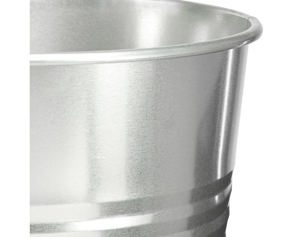 Viana Übertopf Deko Vase Silber Metall Konische Bodenvase 49cm für Trockenblumen Viana Übertopf Deko Vase Silber Metall Konische Bodenvase 49cm für Trockenblumen von Viana
