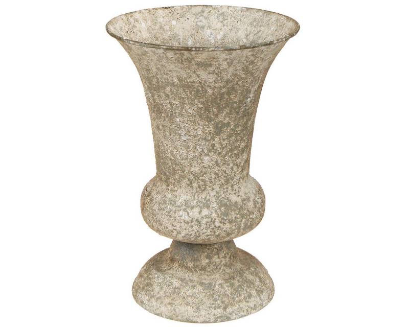Viana Dekoschale Pokalvase Metall Antik Deko Vase Rustikal Ø16,5 H24cm von Viana