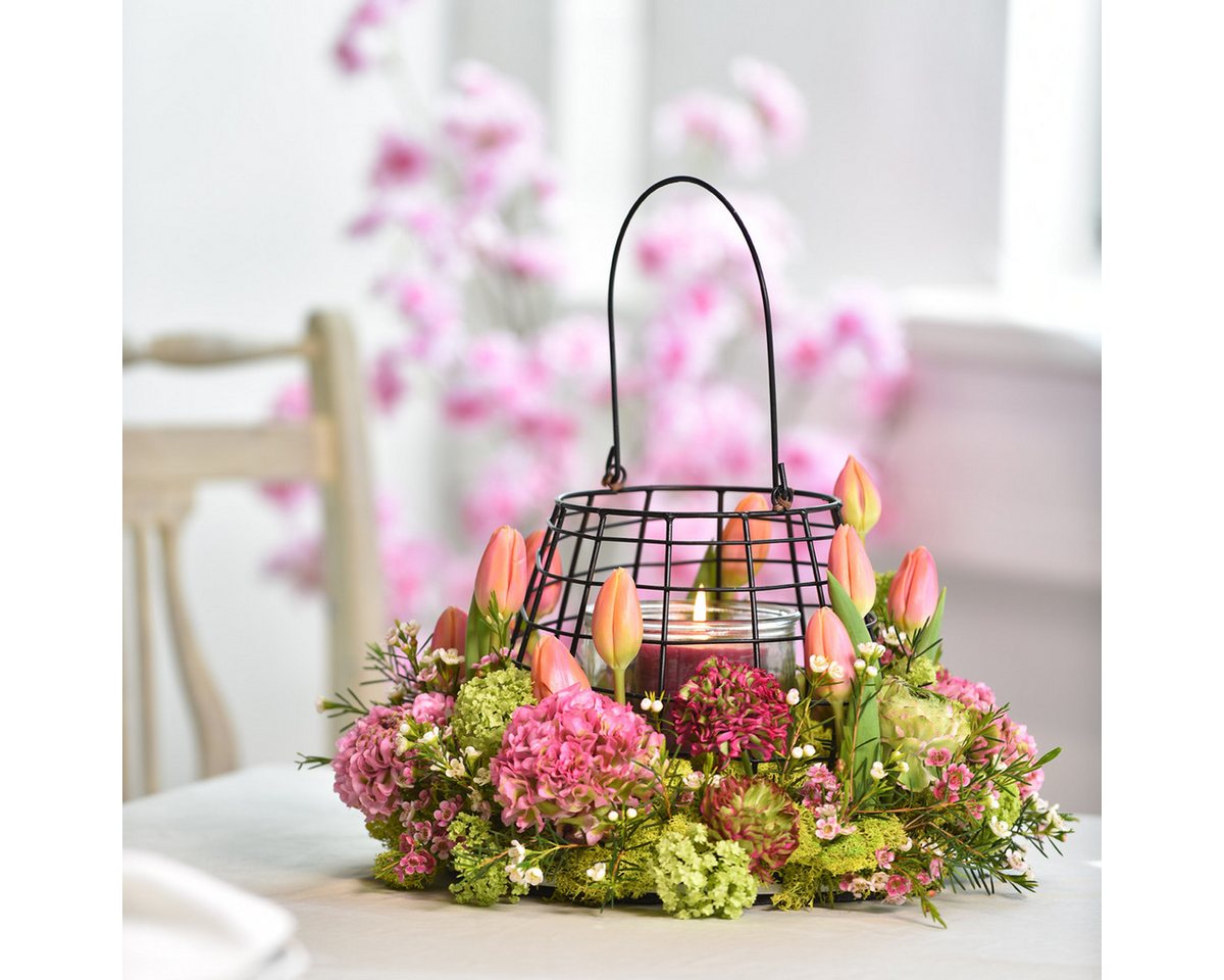Viana Windlicht Gartenlaterne Schwarz 20cm Windlicht für Kerzen Outdoor Deko Viana Windlicht Gartenlaterne Schwarz 20cm Windlicht für Kerzen Outdoor Deko von Viana