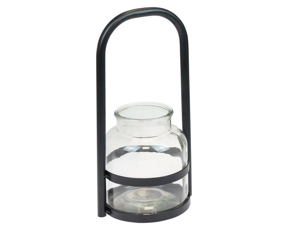 Viana Windlicht Windlicht Metall Glas Kerzenhalter Nostalgie Schwarz 14,5cm Viana Windlicht Windlicht Metall Glas Kerzenhalter Nostalgie Schwarz 14,5cm von Viana