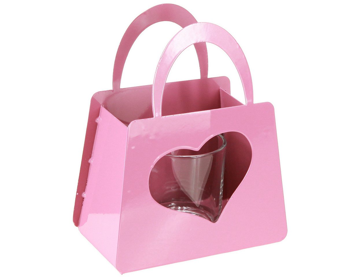 Viana Windlicht Windlicht Rosa Metall Herzform Glaseinsatz Deko 18cm 2er Set, 2 Stück Viana Windlicht Windlicht Rosa Metall Herzform Glaseinsatz Deko 18cm 2er Set, 2 Stück von Viana