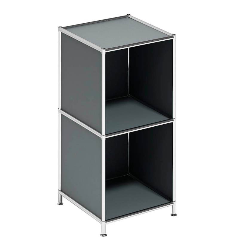 Aktenregal System4 aus Stahl - BxT: 37,5 x 37,5 cm von Viasit
