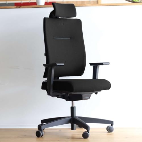 Viasit Bürostühle Schnelllieferprogramm, ergonomisch, individuell anpassbar, Lieferzeit 3 Tage (Black, Toleo PRO Polster) von Viasit