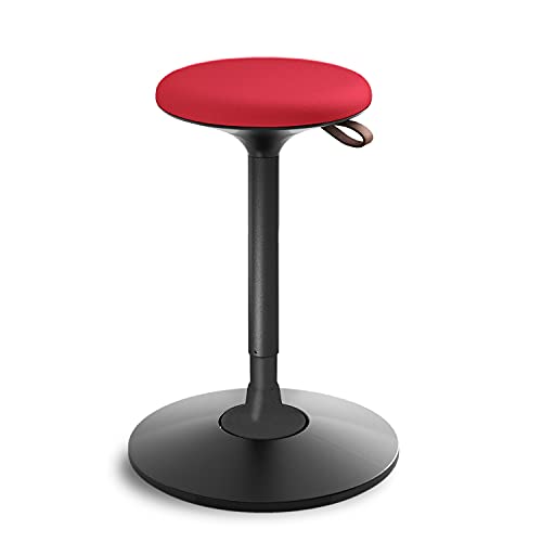 Viasit Cloonch Stehsitz Hocker - elegant in jedem Büro und Zuhause, individuell anpassbar (Rot) von Viasit