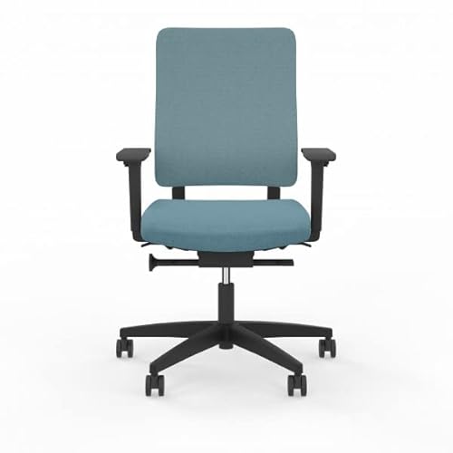 Viasit Drumback Creation, nachhaltiger & ergonomischer Bürostuhl für Zuhause Homeoffice und Büro, Polsterrücken (blau) von Viasit