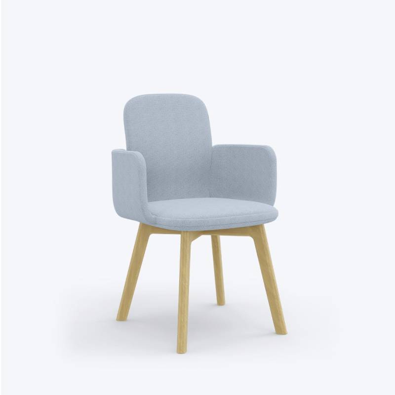 Viasit Lirix Loungesessel mit Holzgestell von Viasit
