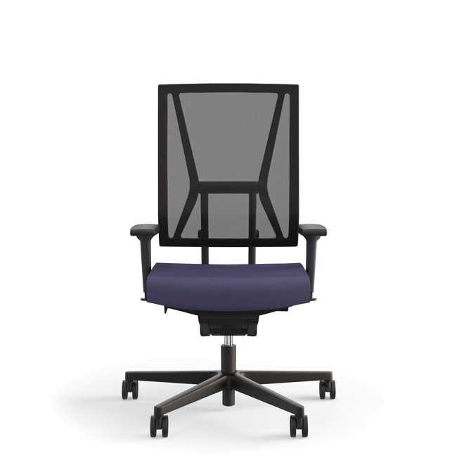 Viasit Scope Bürodrehstuhl mit Netzrücken - Black Edition von Viasit