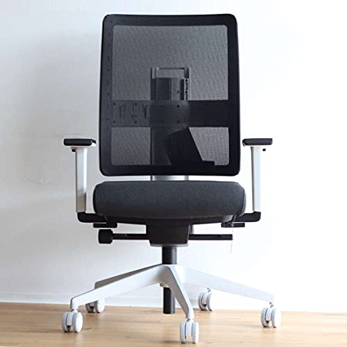 Viasit Toleo, ergonomischer Bürostuhl, Deutscher Hersteller, 3D-Sitztechnik, individuell anpassbar, Schwarz, Netzrücken von Viasit