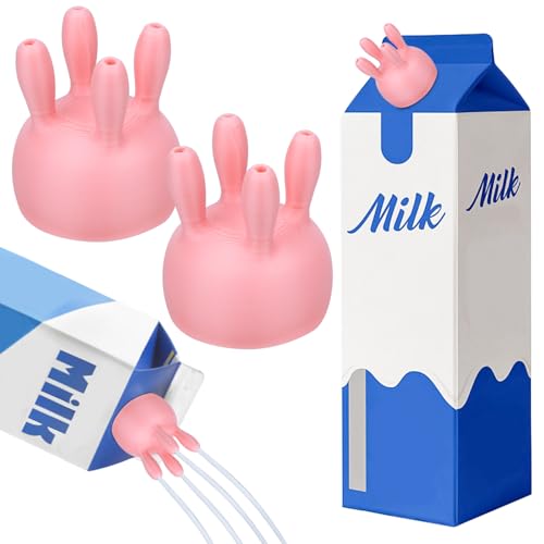 Vibbang Milchflaschen Ausgießer Deckel, Kuh Euter Milchkarton Kappe, Lustiger Milchflaschenverschluss, Milchflaschendeckel, Verhindert Das Verschütten Von Milch Und Erleichtert Das Ausgießen Vibbang Milchflaschen Ausgießer Deckel, Kuh Euter Milchkarton Kappe, Lustiger Milchflaschenverschluss, Milchflaschendeckel, Verhindert Das Verschütten Von Milch Und Erleichtert Das Ausgießen von Vibbang