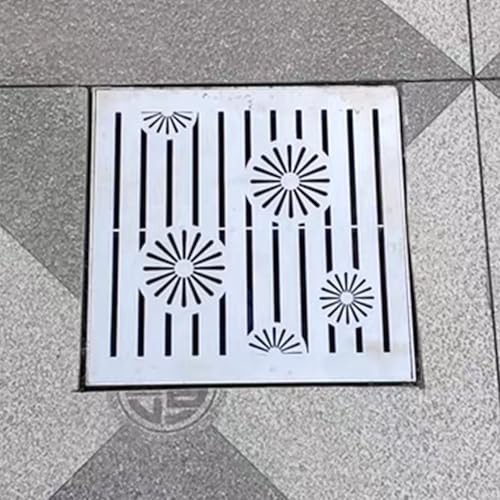Entwässerungsrinne Abnehmbares Haushalts-Abflussgitter für den Hof, 10x10 15x15 20x20 25x25 30x30 Cm Abflussabdeckung für den Außenbereich, Stabiles Quadratisches Metall-Abflussgitter(15cmx15cm(5 7/8" Entwässerungsrinne Abnehmbares Haushalts-Abflussgitter für den Hof, 10x10 15x15 20x20 25x25 30x30 Cm Abflussabdeckung für den Außenbereich, Stabiles Quadratisches Metall-Abflussgitter(15cmx15cm(5 7/8" von Vibeo