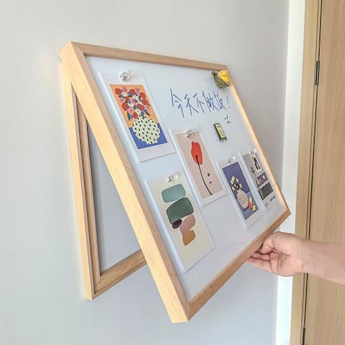 Stromkasten verkleidung DIY-Sicherungskastenabdeckung mit Kreidetafel, Klappbarer Sicherungskastendeckel, 45 50 55 60 80 cm, Wandmontierte Schalttafel, Inneneinrichtung(Wooden Grain A,22x18in/55x45cm) von Vibeo