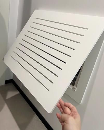 Vibeo Stromkasten verkleidung 25 30 40 45 50 60 cm Sicherungskasten-Abdeckung, Atmungsaktives, Hochklappbares Schaltfeld, Dekorative Wandverteilerkasten-Abdeckung(18x18in/45x45cm) von Vibeo