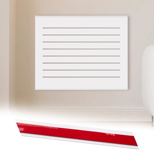 Vibeo Stromkasten verkleidung Atmungsaktive Zählerkastenabdeckung, Selbstklebend, Schiebebarer Sicherungskasten, 40 45 50 60 70 cm, Wandmontierte Sicherungskastenabdeckung(Style A,18x14in/45x35cm) von Vibeo