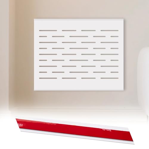 Vibeo Stromkasten verkleidung Atmungsaktive Zählerkastenabdeckung, Selbstklebend, Schiebebarer Sicherungskasten, 40 45 50 60 70 cm, Wandmontierte Sicherungskastenabdeckung(Style B,22x18in/55x45cm) von Vibeo