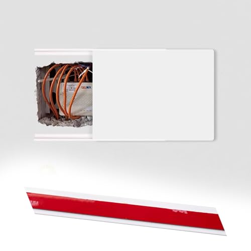 Vibeo Stromkasten verkleidung Atmungsaktive Zählerkastenabdeckung, Selbstklebend, Schiebebarer Sicherungskasten, 40 45 50 60 70 cm, Wandmontierte Sicherungskastenabdeckung(Style E,28x20in/70x50cm) von Vibeo