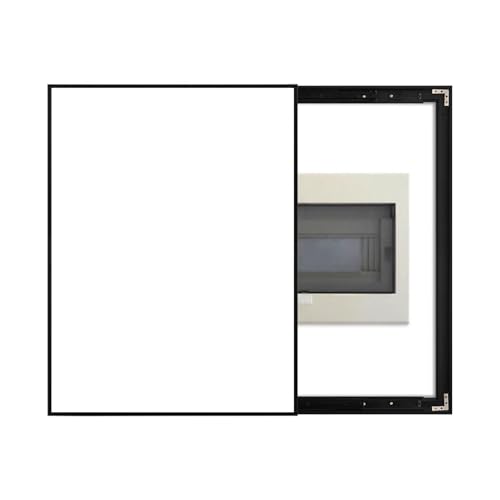 Vibeo Stromkasten verkleidung Dekorative Schiebeabdeckung für Sicherungskästen, Einfarbige Zählerkastenabdeckung, 30 40 50 60 cm Breit, Schalterabdeckung für Den Innenbereich(Style G,20x24in/50x60cm) von Vibeo