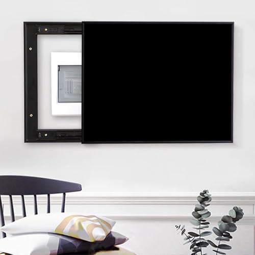 Vibeo Stromkasten verkleidung Selbst Gemachte Schalttafelabdeckung mit Schiebetür, Versteckte Dekorative Sicherungskastenabdeckung, Sicherungskastenabdeckung Lackieren(Style C,24x20in/60x50cm) von Vibeo