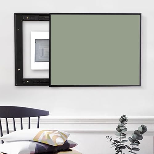 Vibeo Stromkasten verkleidung Selbst Gemachte Schalttafelabdeckung mit Schiebetür, Versteckte Dekorative Sicherungskastenabdeckung, Sicherungskastenabdeckung Lackieren(Style D,24x20in/60x50cm) von Vibeo