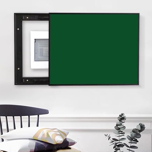 Vibeo Stromkasten verkleidung Selbst Gemachte Schalttafelabdeckung mit Schiebetür, Versteckte Dekorative Sicherungskastenabdeckung, Sicherungskastenabdeckung Lackieren(Style E,28x20in/70x50cm) von Vibeo